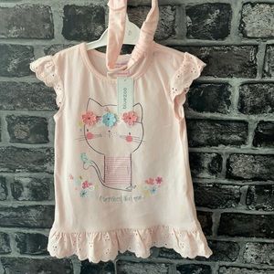 Baby girl summer dress with headband